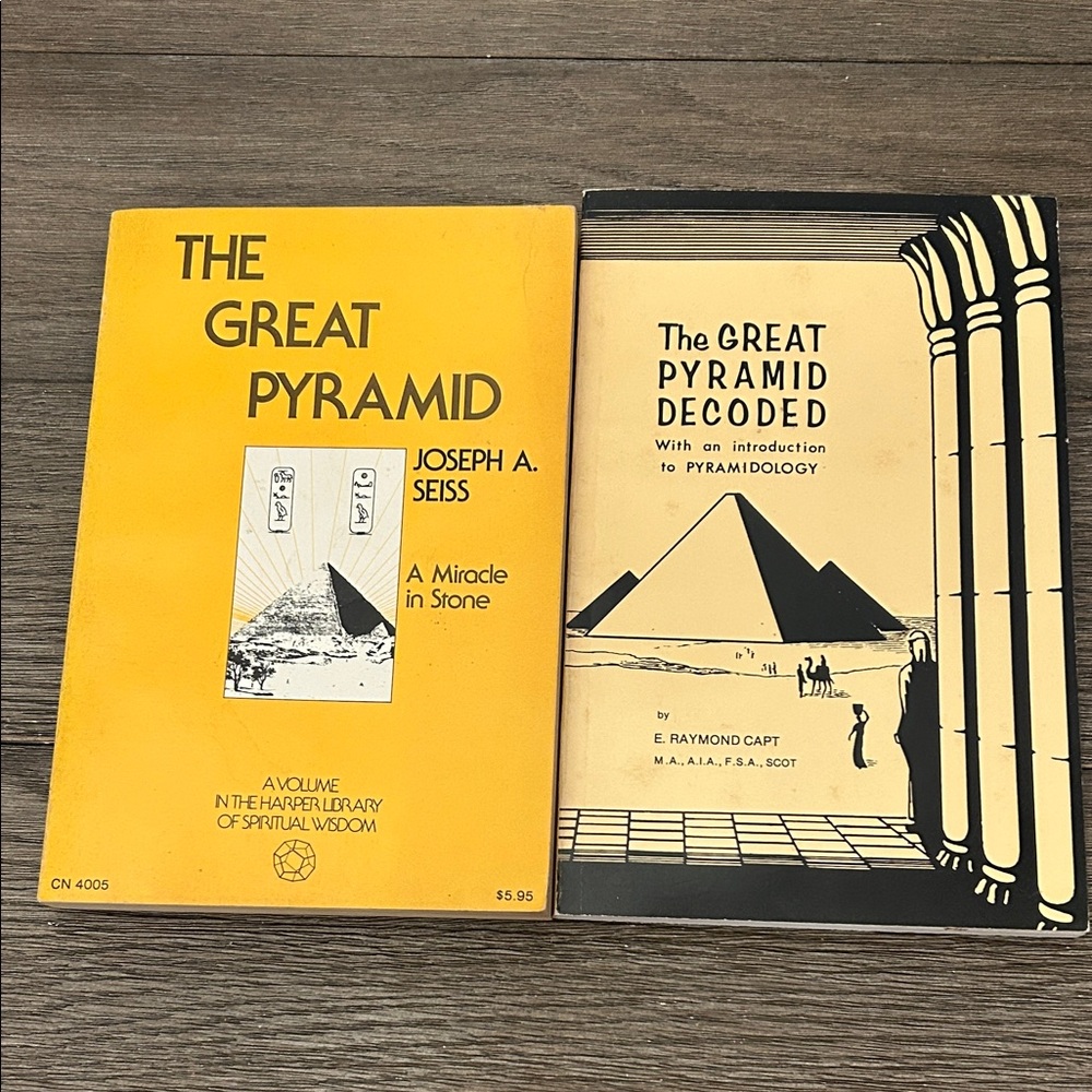 The Great Pyramid Capt and The Great Pyramid Decoded Seiss books Occult Religion